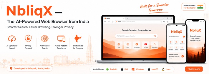 NbliqX AI-powered web browser